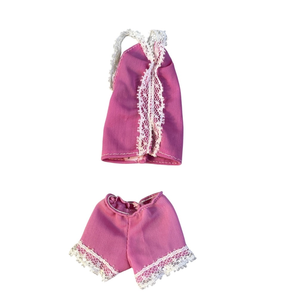 Mattel Barbie Fashions #1912 Doll Pink Excellent Rare VTG 60s Pajamas Lingerie